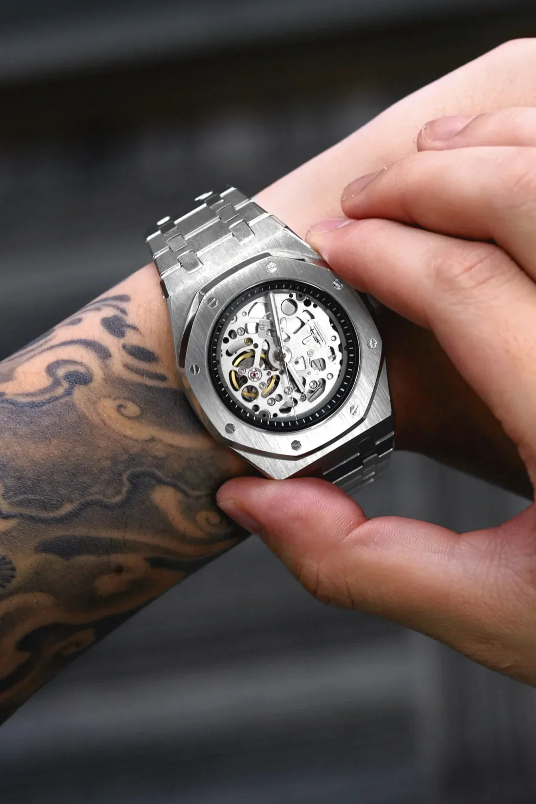Mod Royal Oak Skeleton Silver II