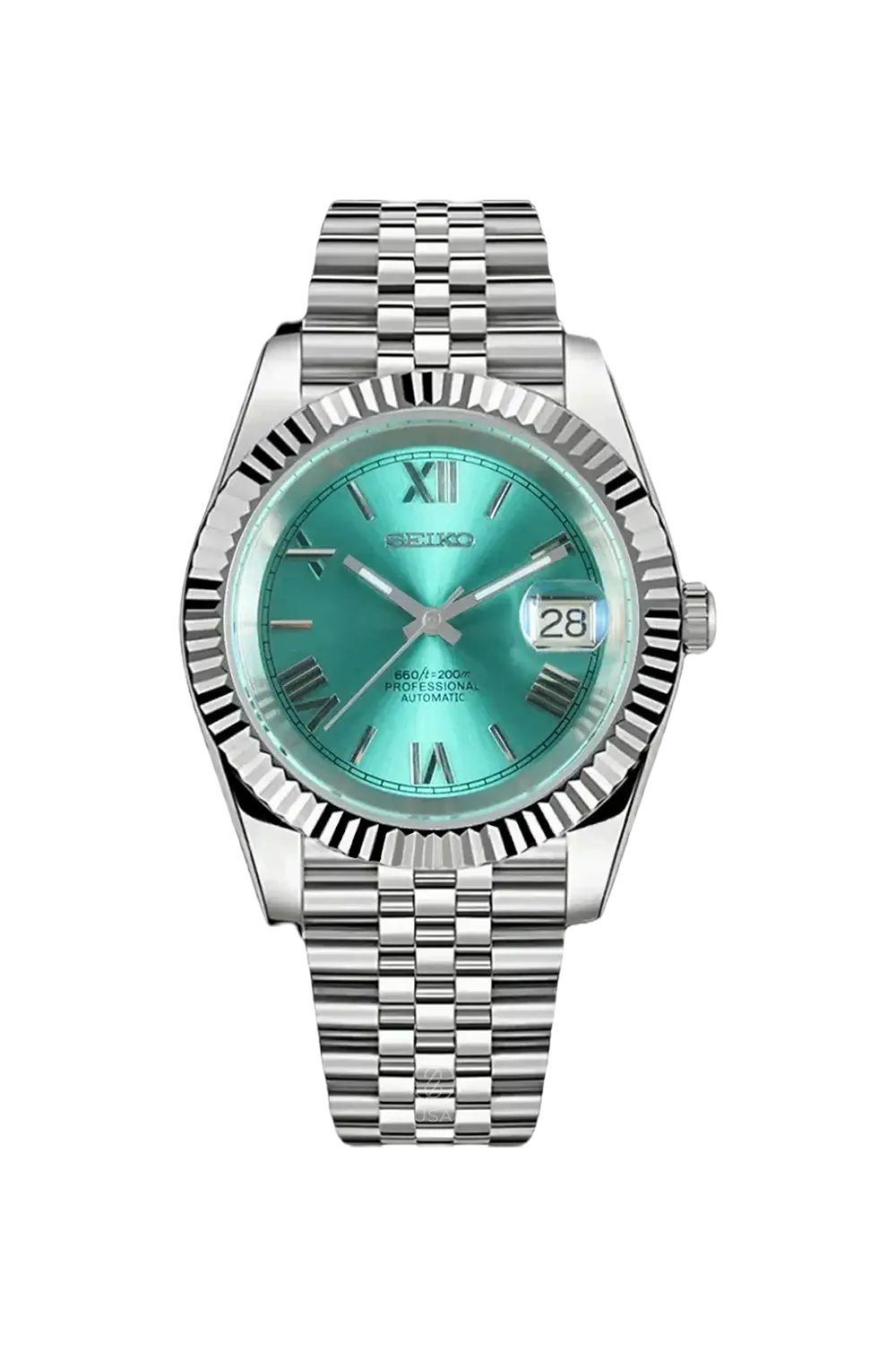 Mod Datejust Roman Tiffany Blue