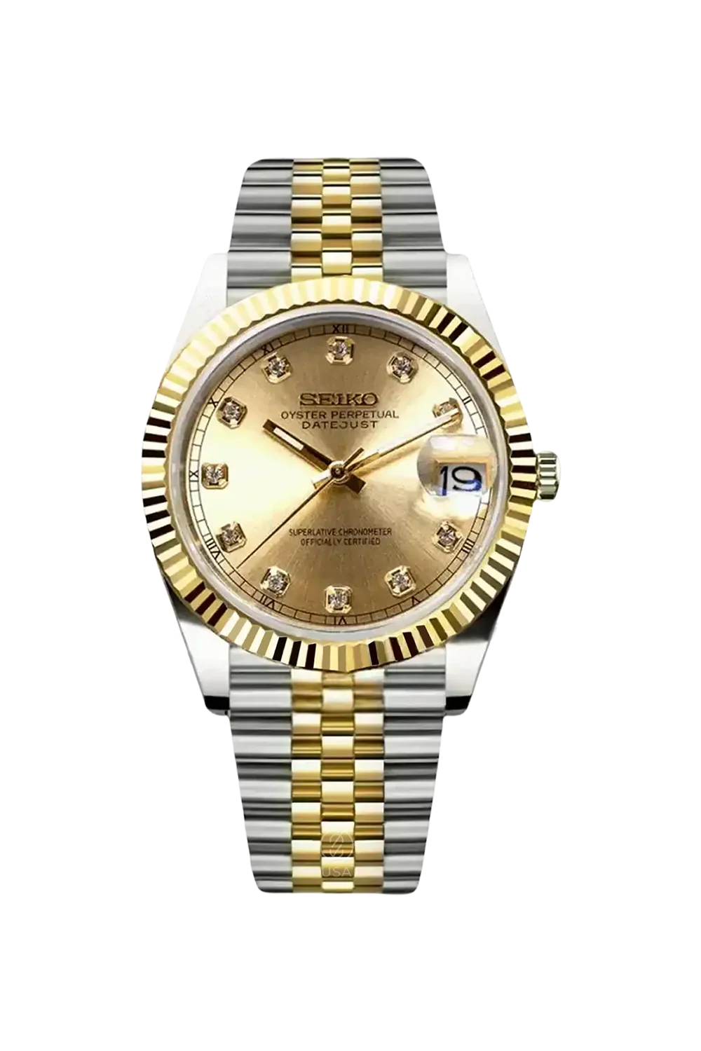 Mod Datejust Two-Tone Gold Diamond