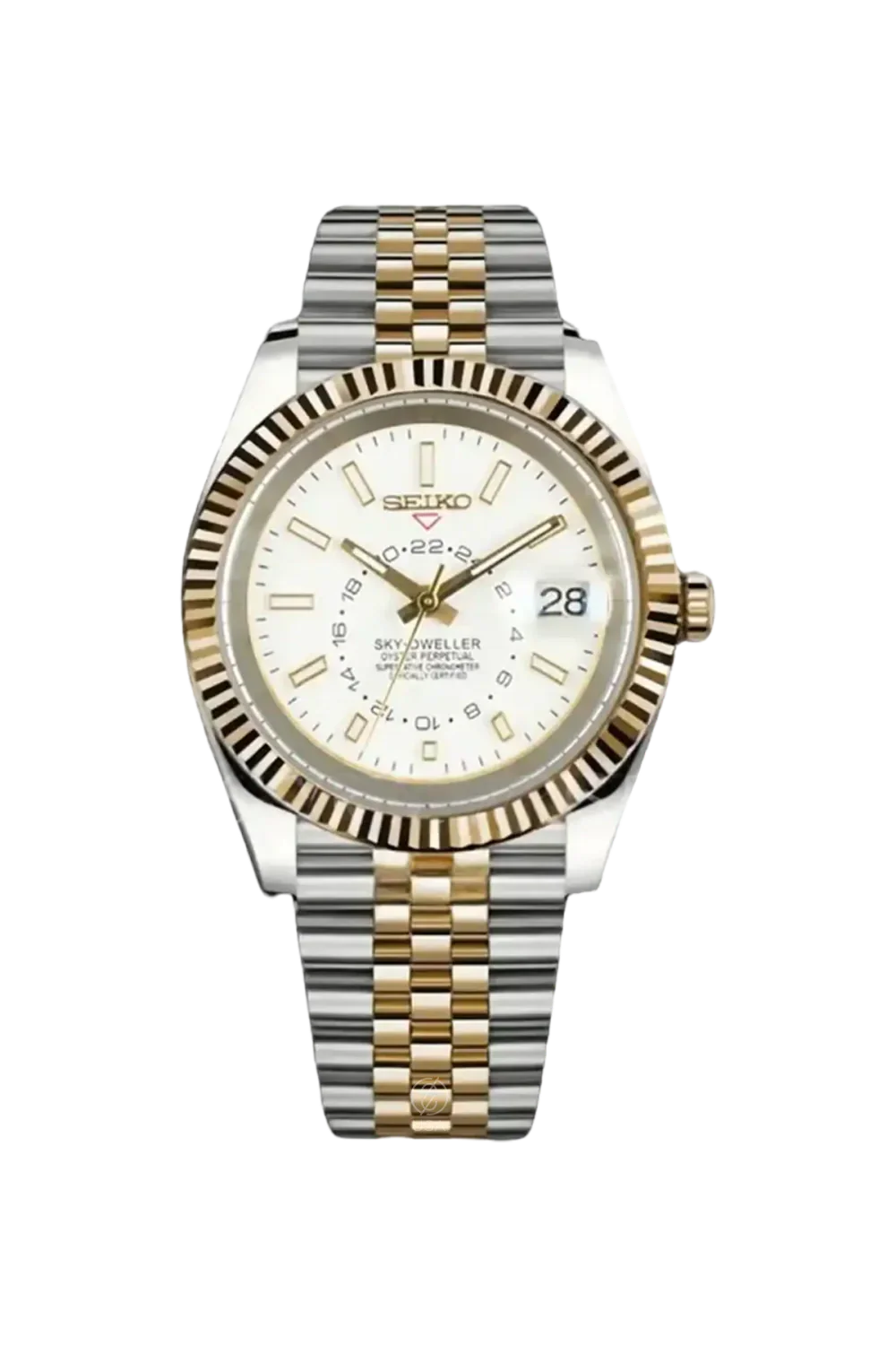 Mod Sky-Dweller Two-Tone Gold White
