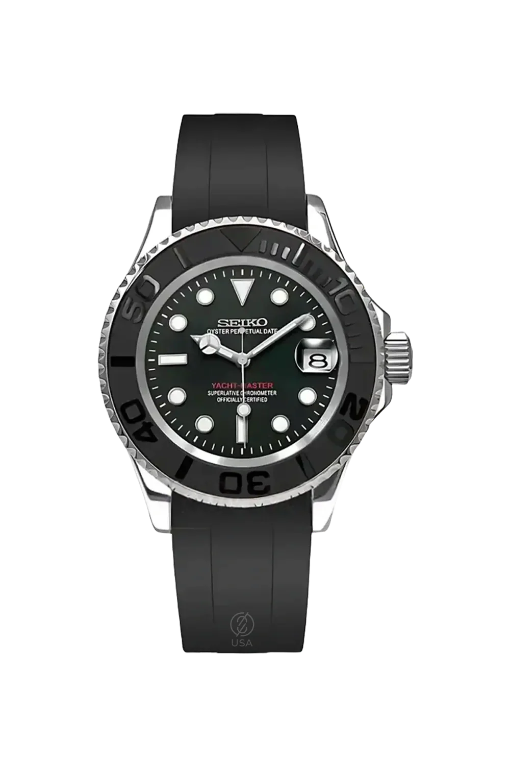 Mod Yacht-Master Silver Black II