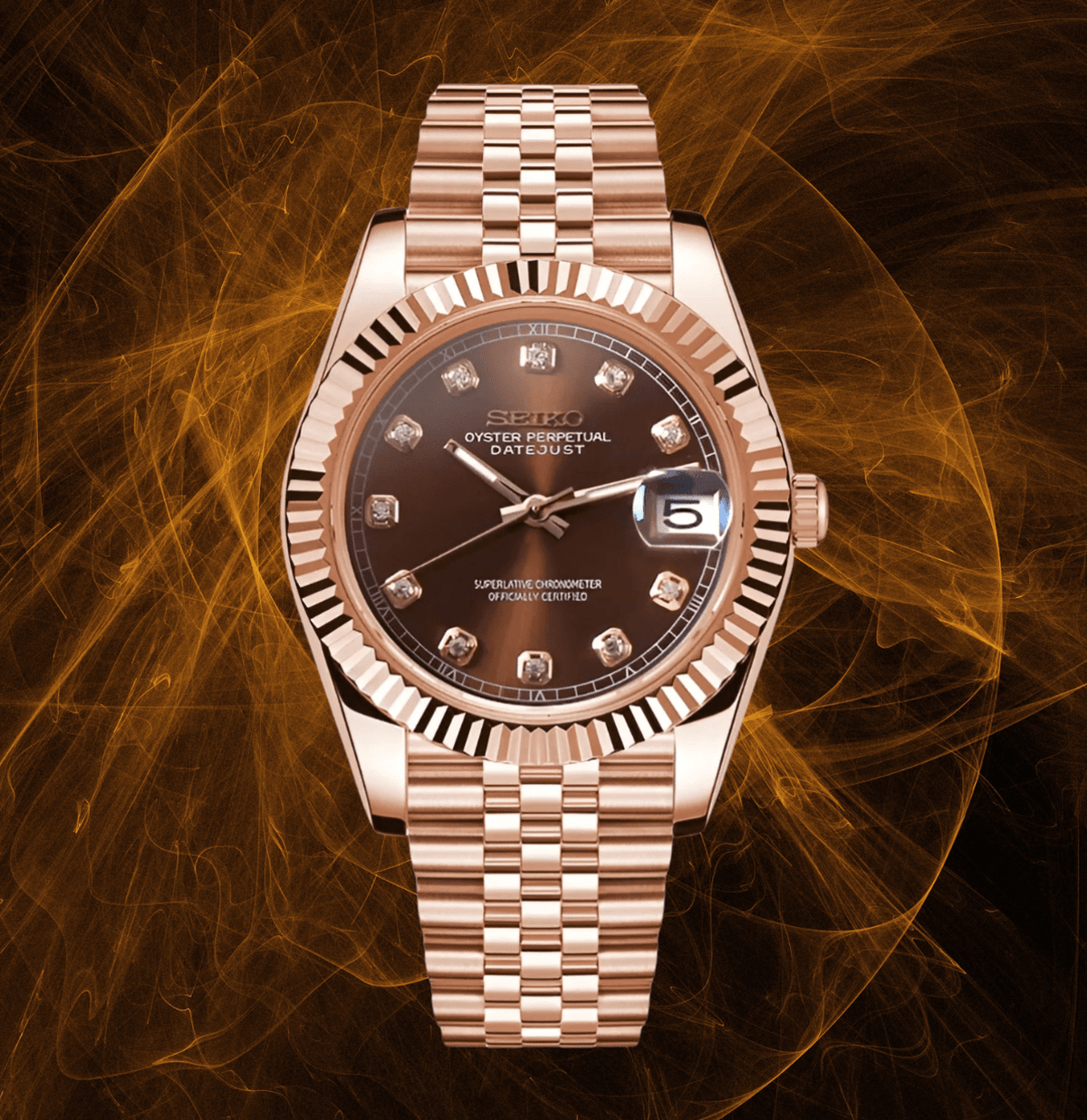 Seiko Mod Datejust RG Gem