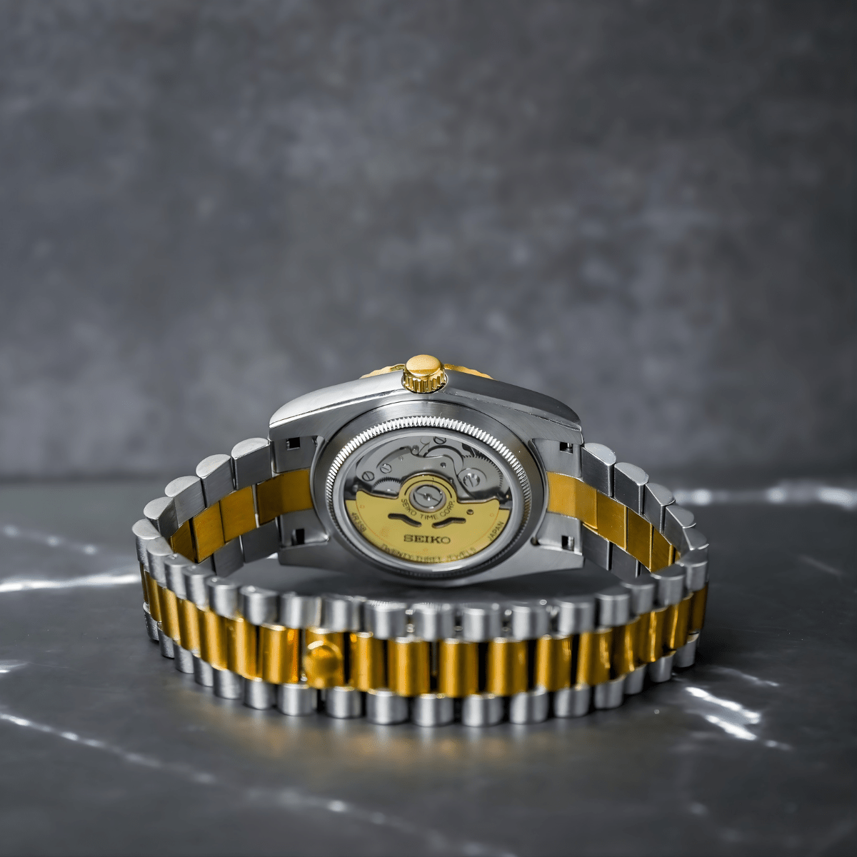 Seiko Mod Datejust Twotone Gold Gem