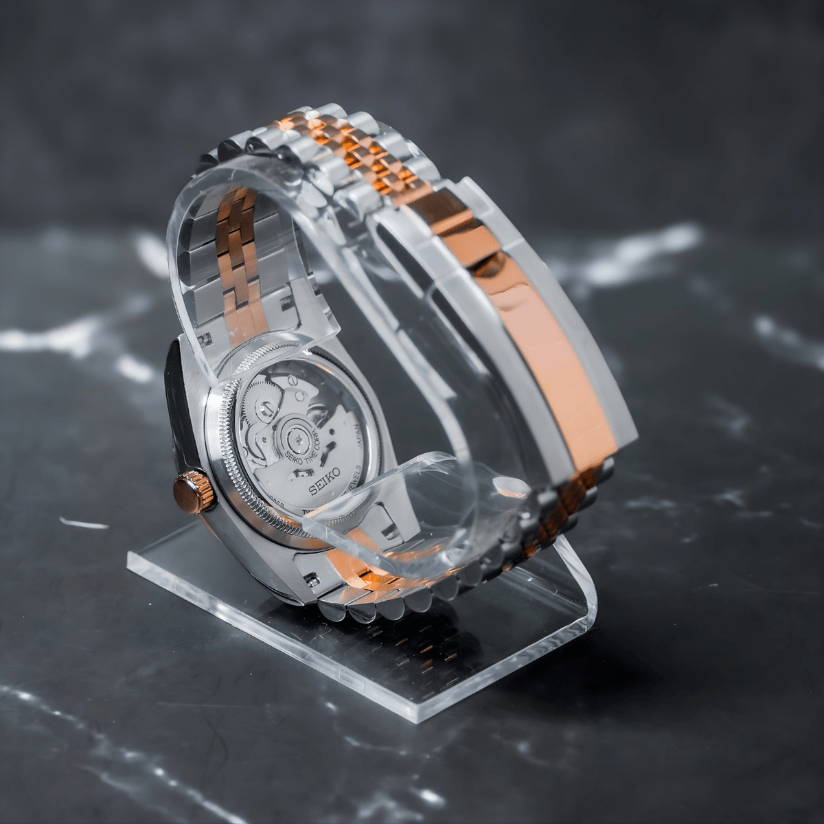 Seiko Mod Datejust Twotone Wimbledon