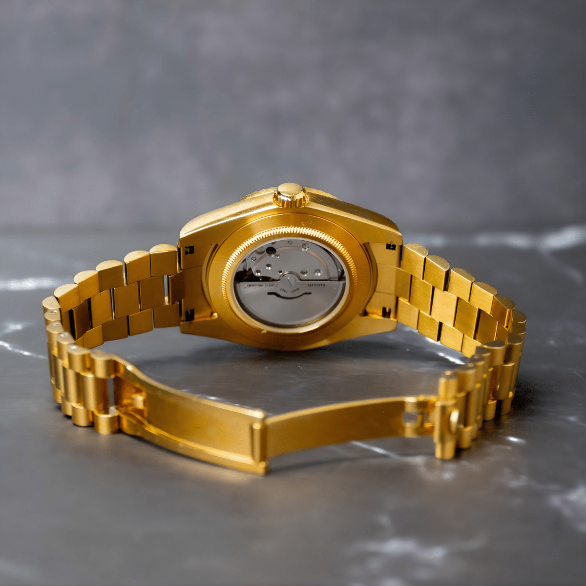 Seiko Mod Day-Date Gold White