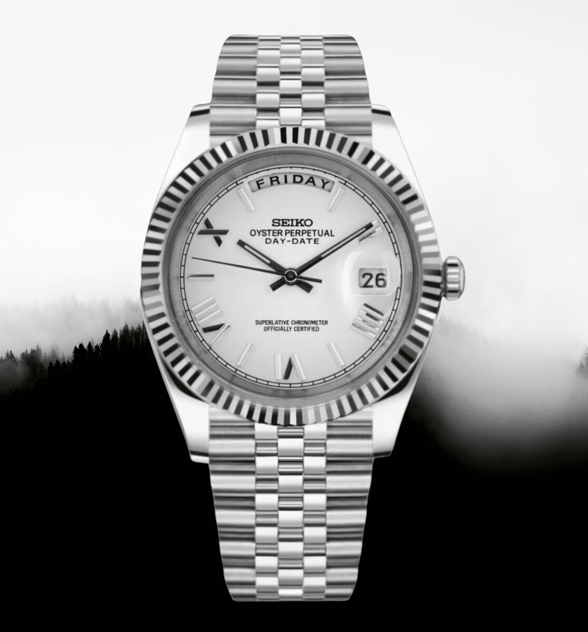 Seiko Mod Day-Date White
