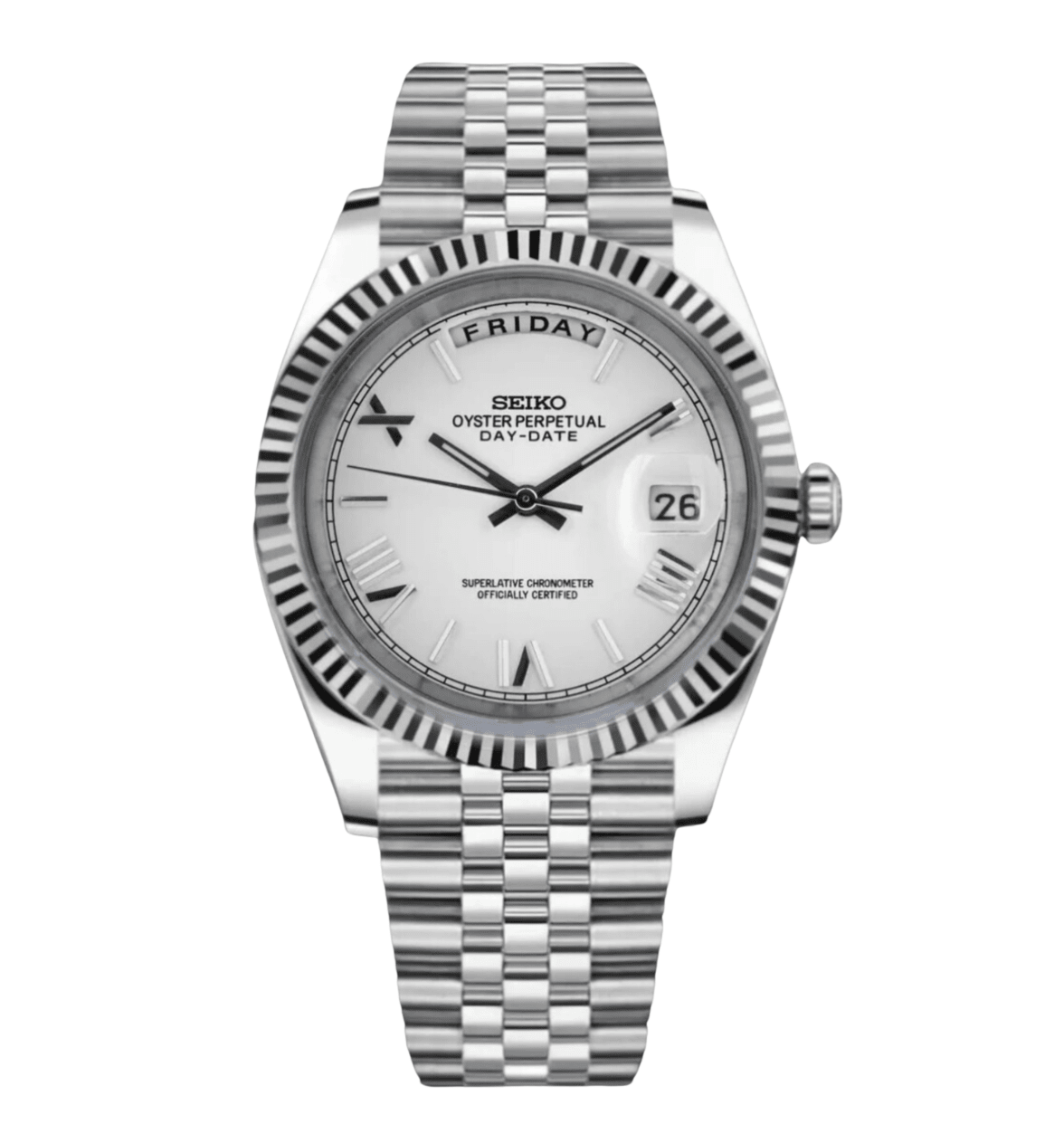Seiko Mod Day-Date White