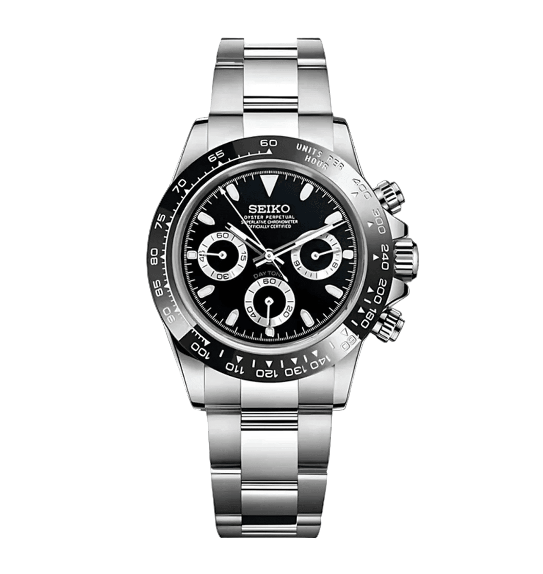 Seiko Mod Daytona Black