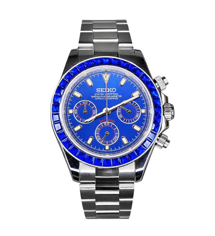 Seiko Mod Daytona Blue Diamond