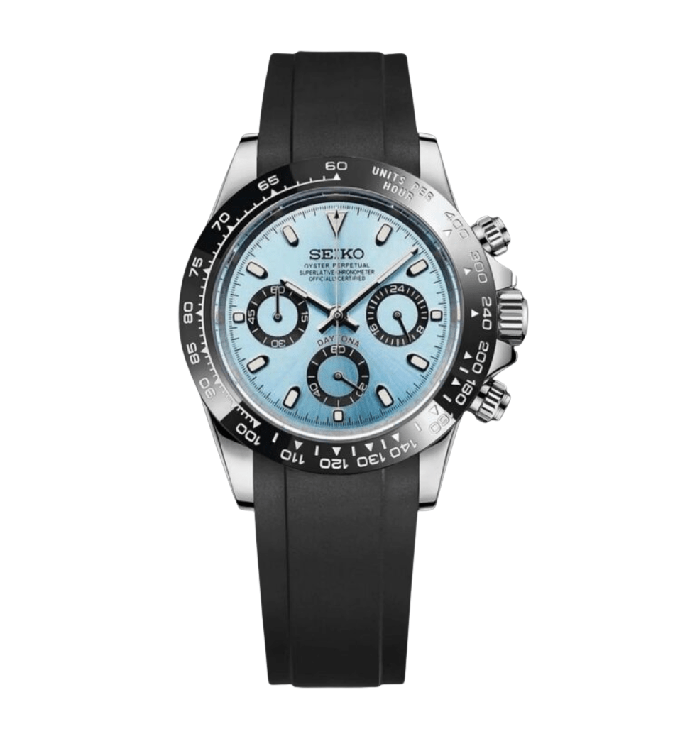 Seiko Mod Daytona Ice Blue Ceramic
