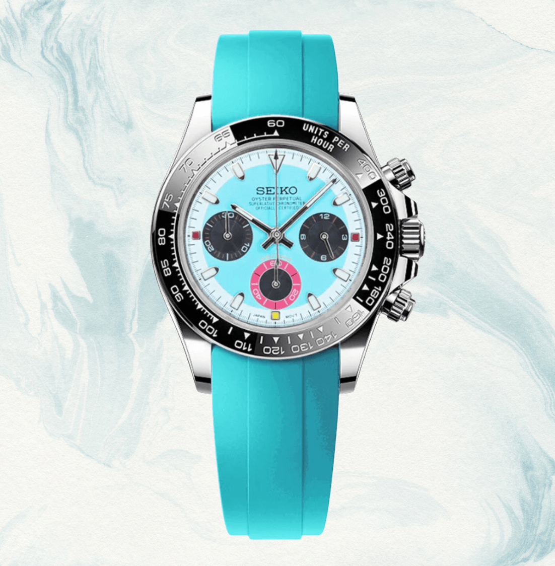 Seiko Mod Daytona Red Racer Tiffany