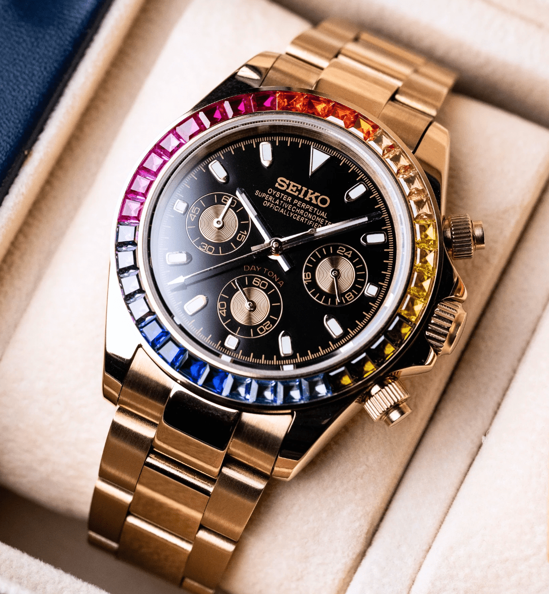 Seiko Mod Daytona RG Rainbow