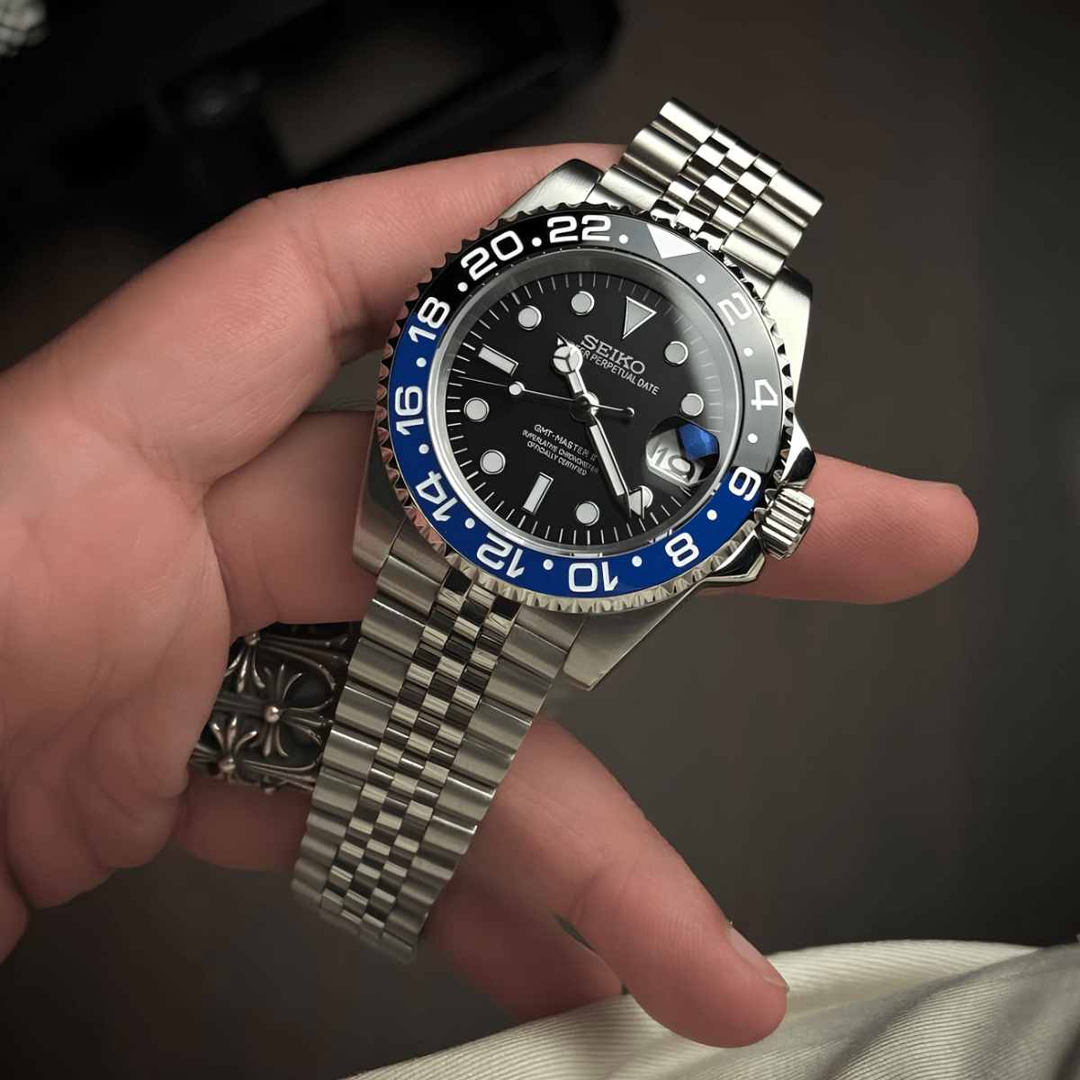 Seiko Mod GMT Batman