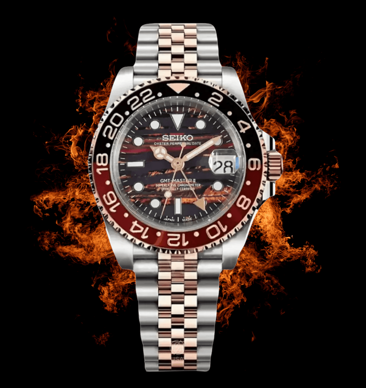Seiko Mod GMT Ember