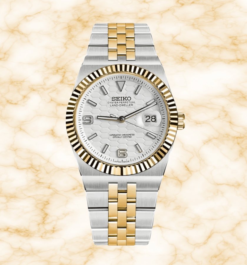 Seiko Mod Land-Dweller Twotone White