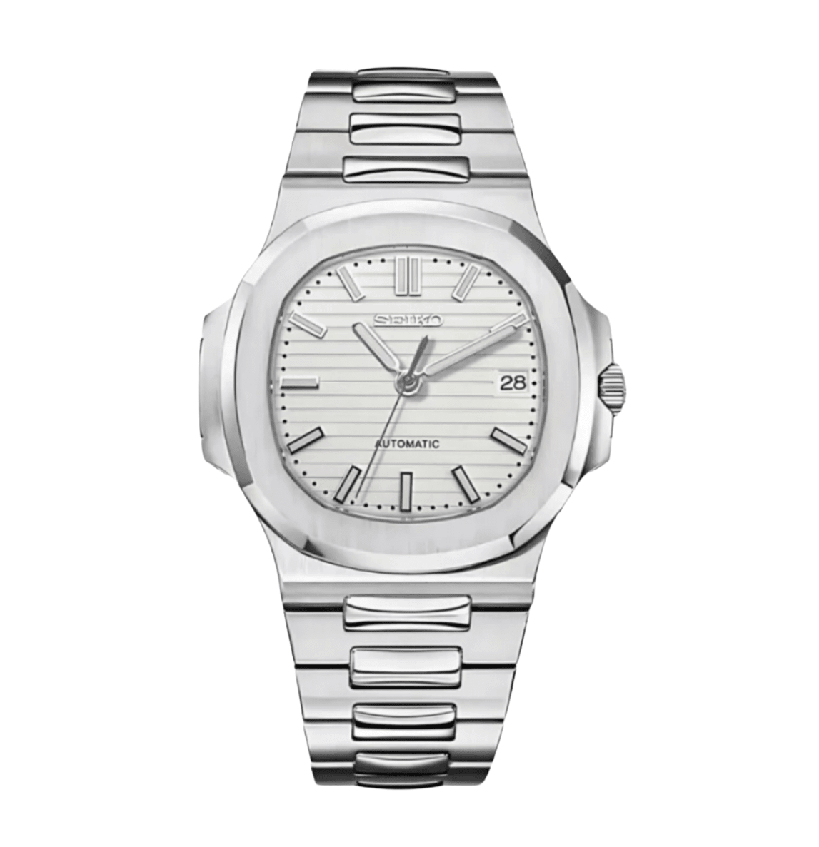 Seiko Mod Nautilus White