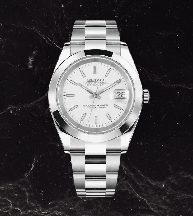 Seiko Mod Oyster Perpetual White