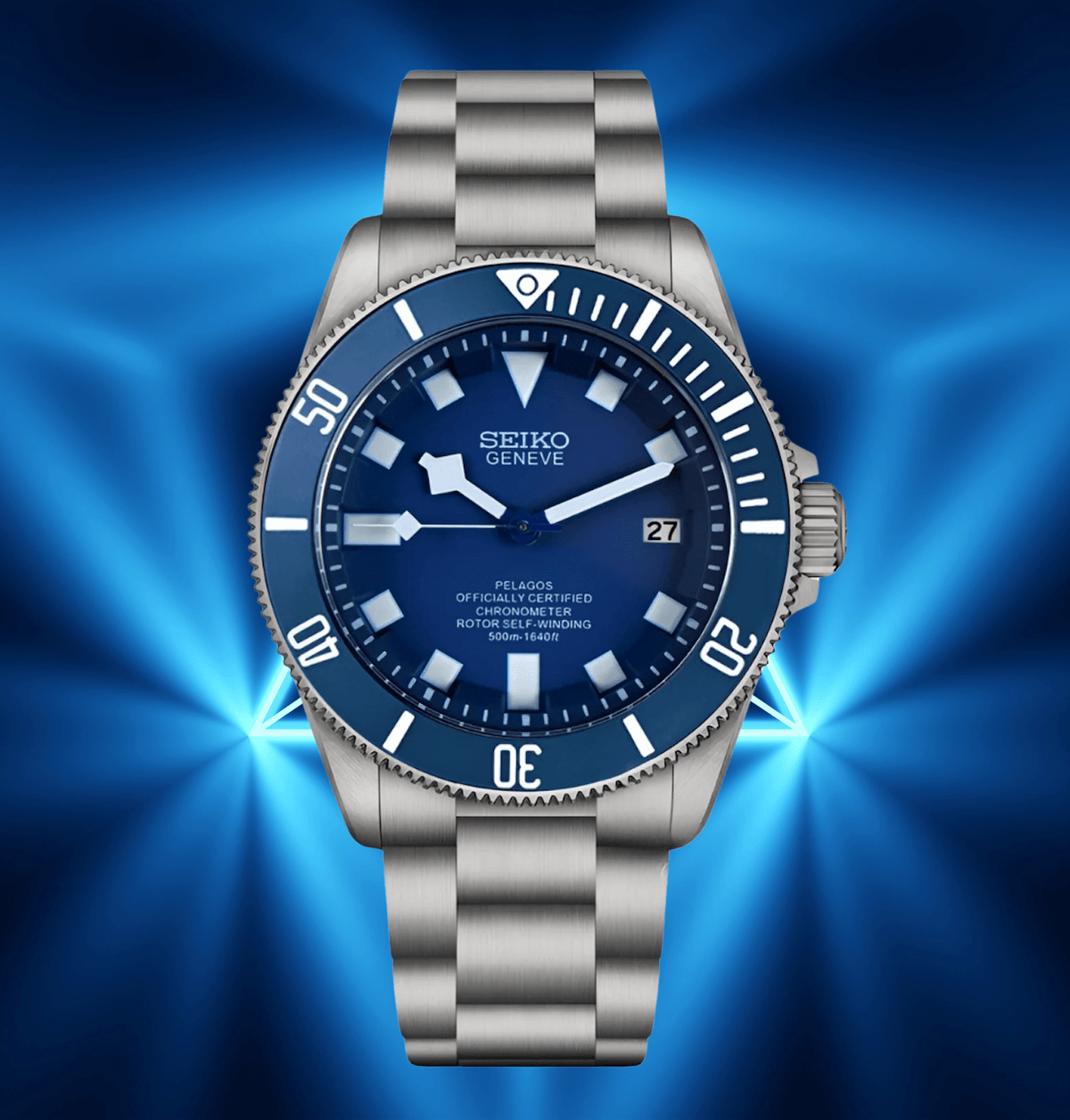 Seiko Mod Pelagos Blue