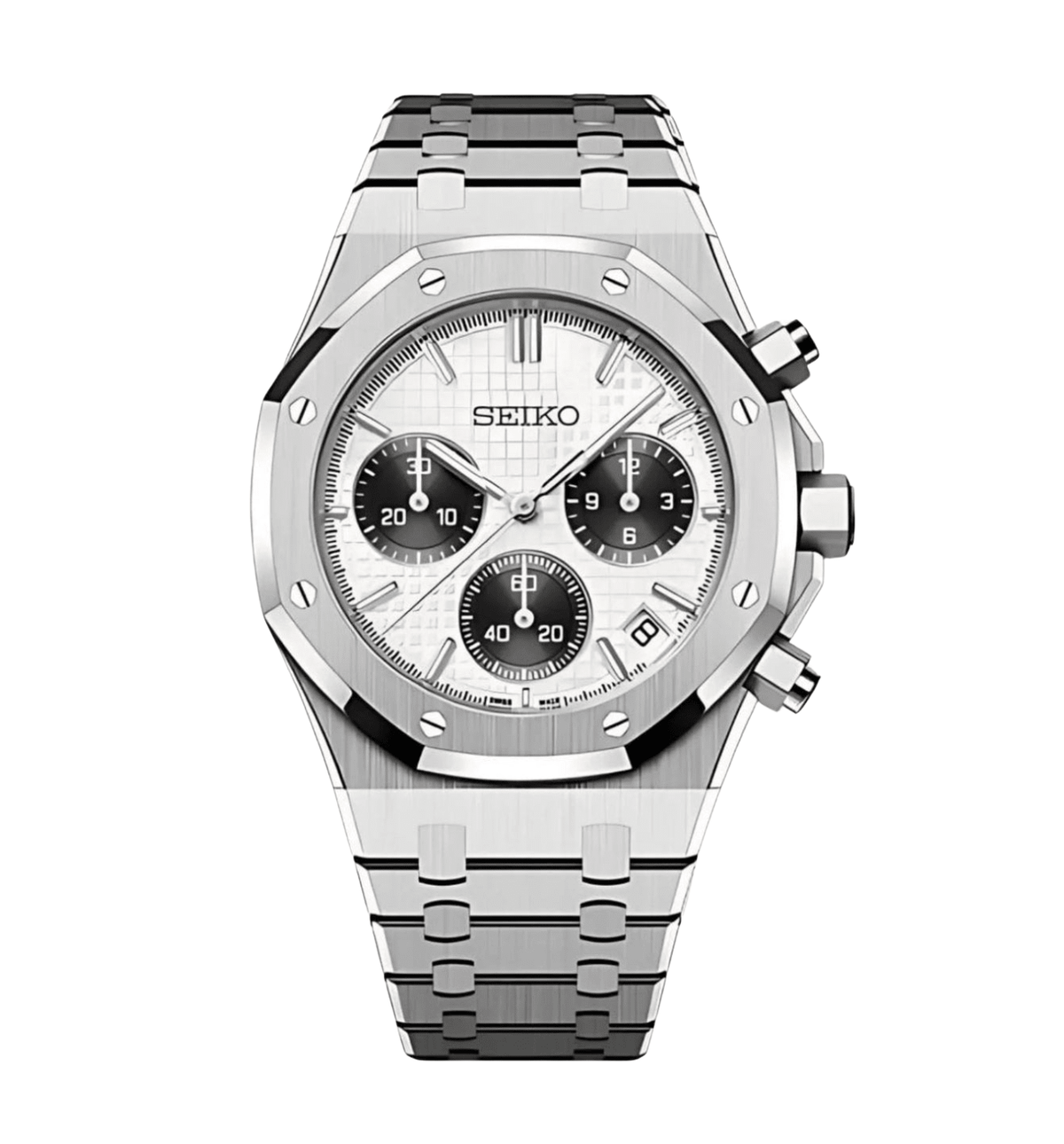 Seiko Mod Royal Oak Chrono Panda