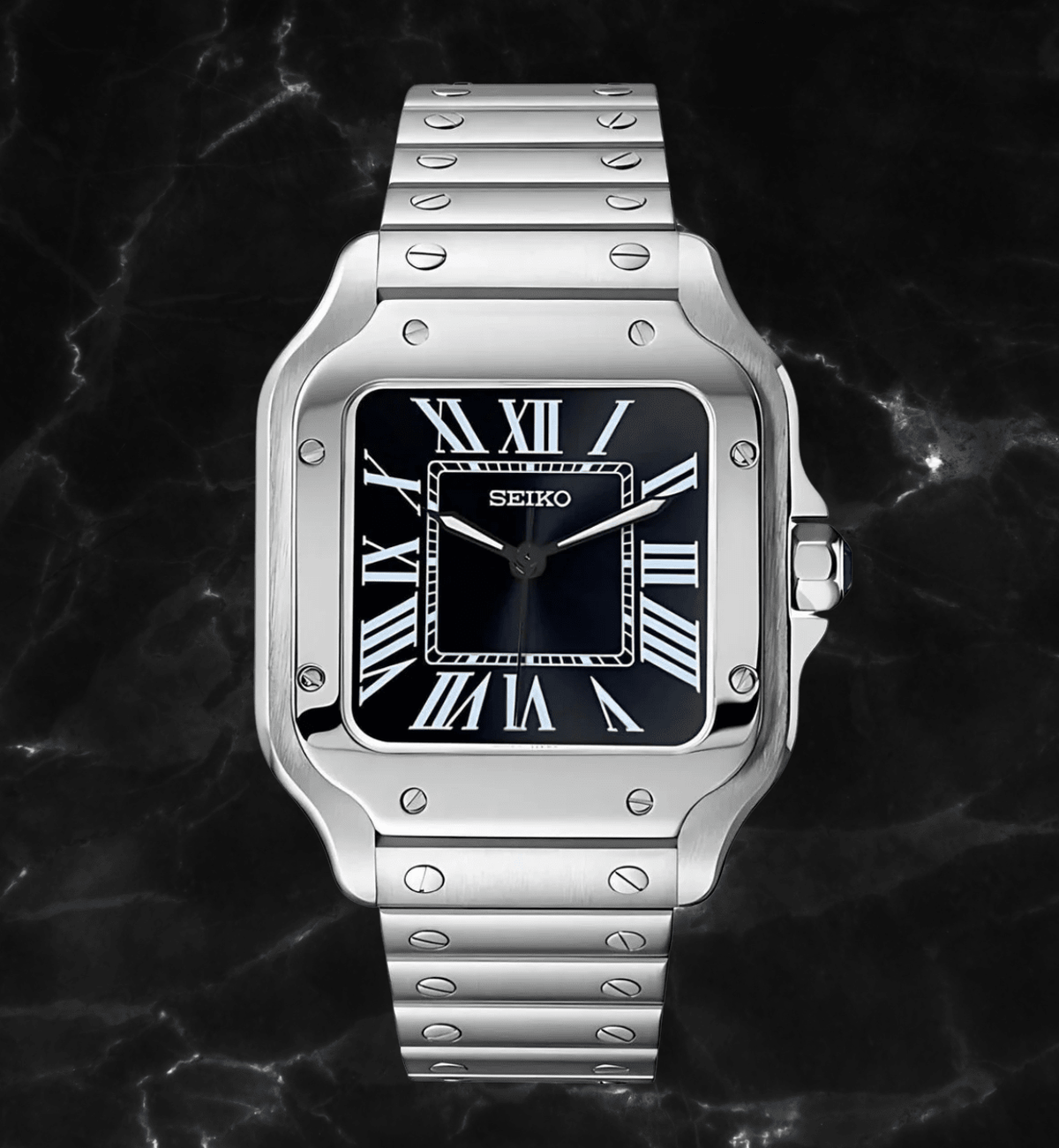 Seiko Mod Santos Black
