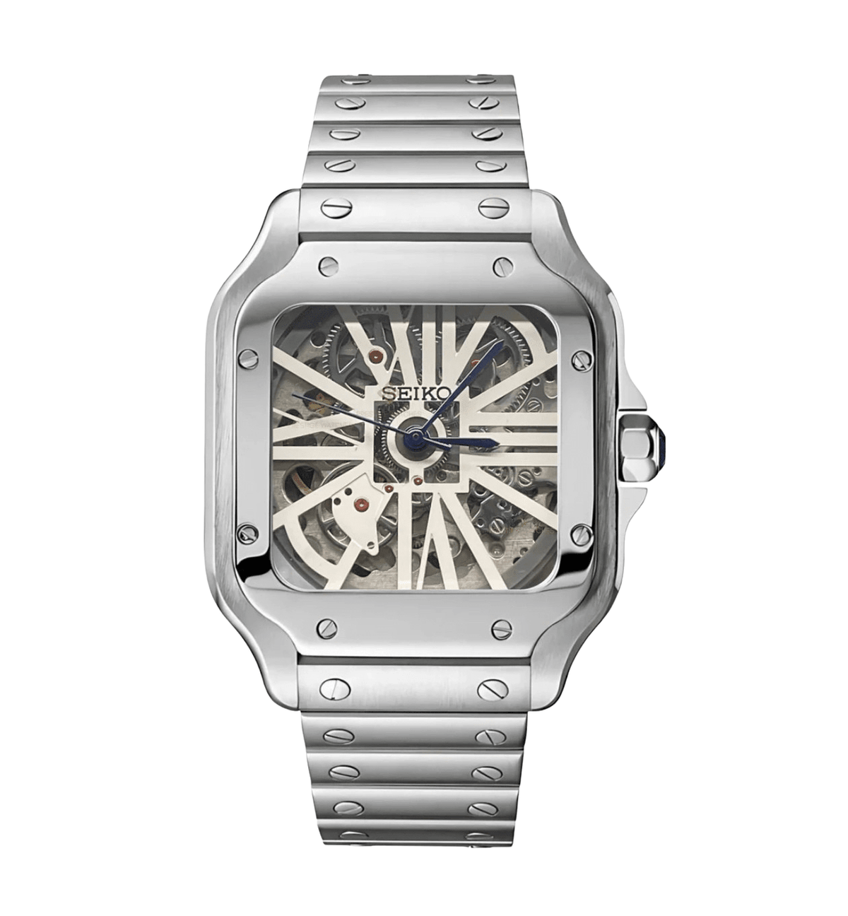 Seiko Mod Santos Skeleton