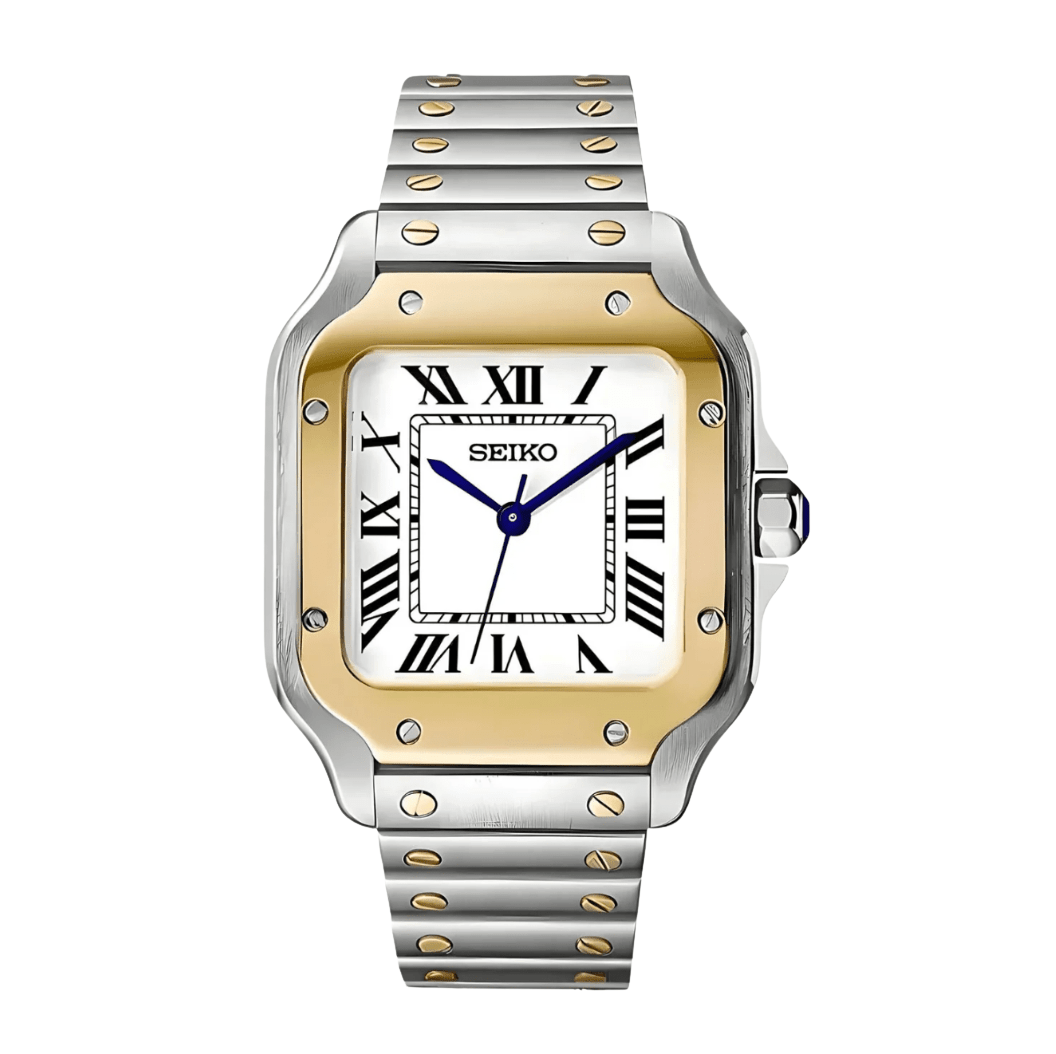 Seiko Mod Santos Two-tone Gold