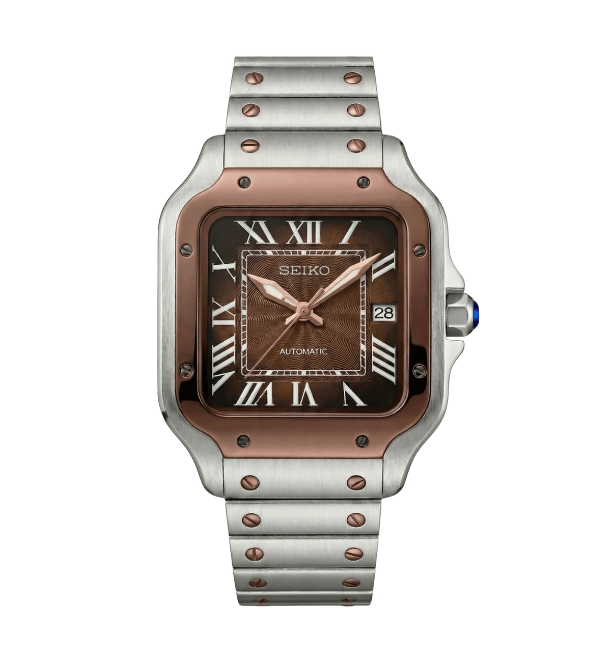 Seiko Mod Santos Twotone Mocha
