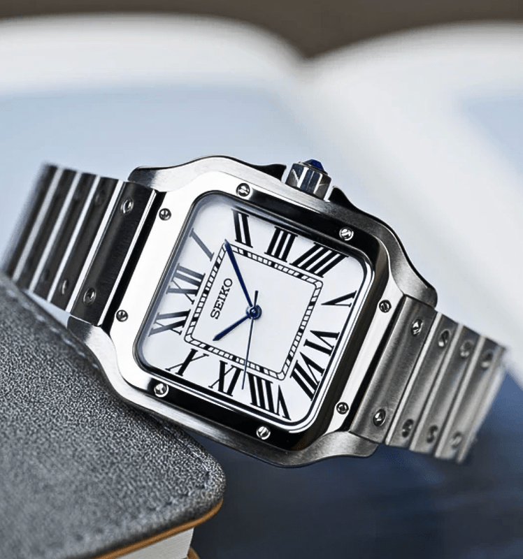 Seiko Mod Santos White