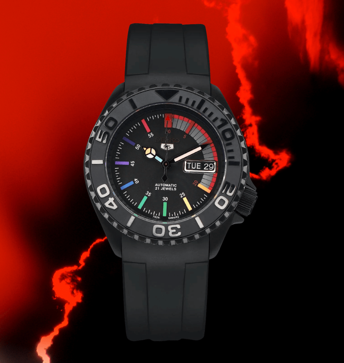 Seiko Mod SKX007 Black Rainbow