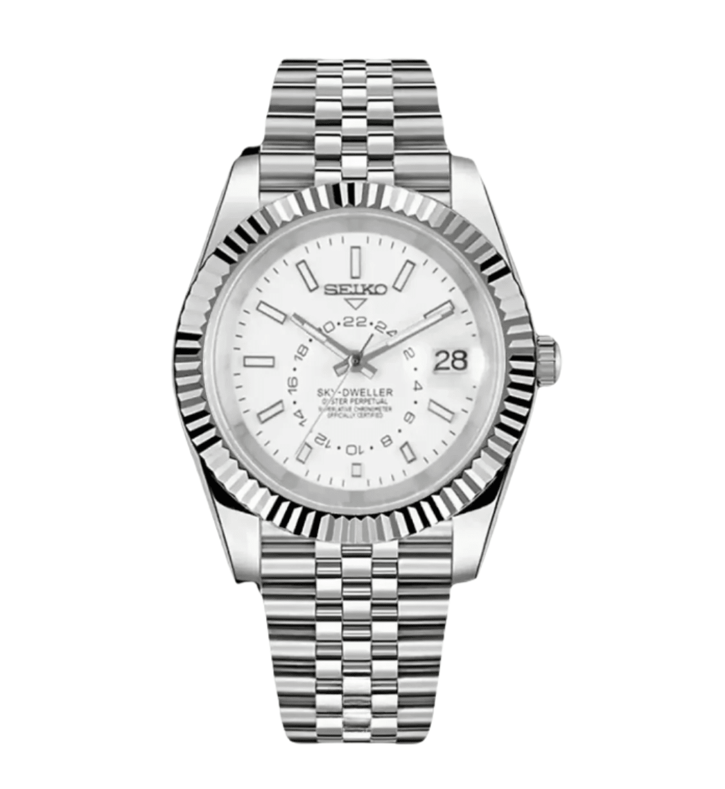 Seiko Mod Sky-Dweller White