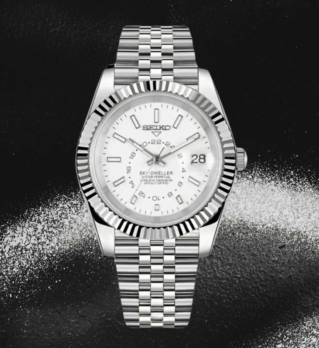 Seiko Mod Sky-Dweller White