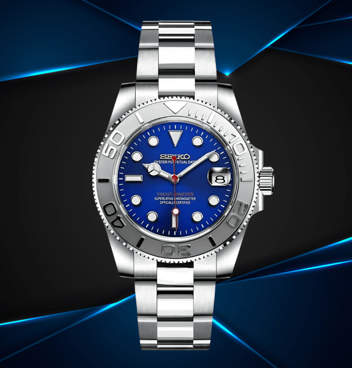 Seiko Mod Yacht Master Blue