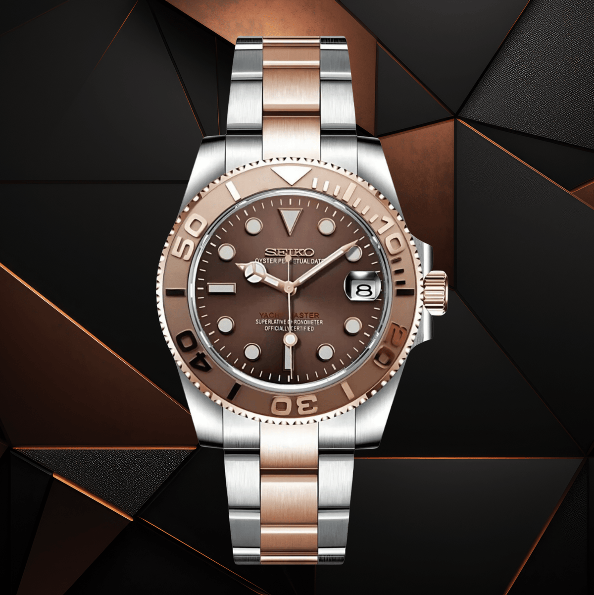 Seiko Mod Yacht Master RG Two-tone