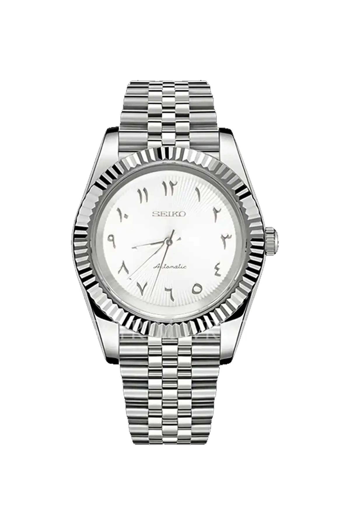 Mod Datejust Arabic White