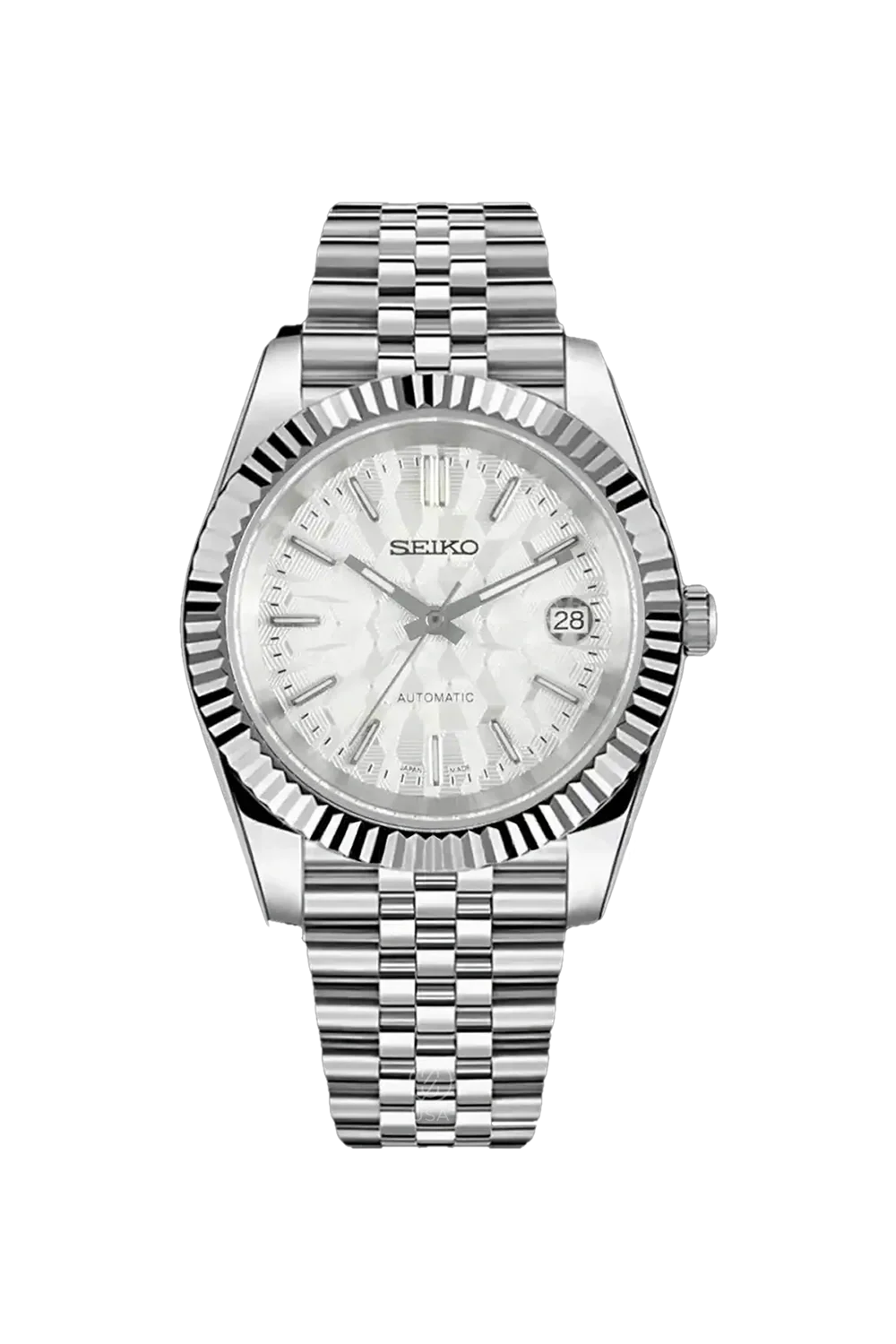 Mod Datejust Mosaic White