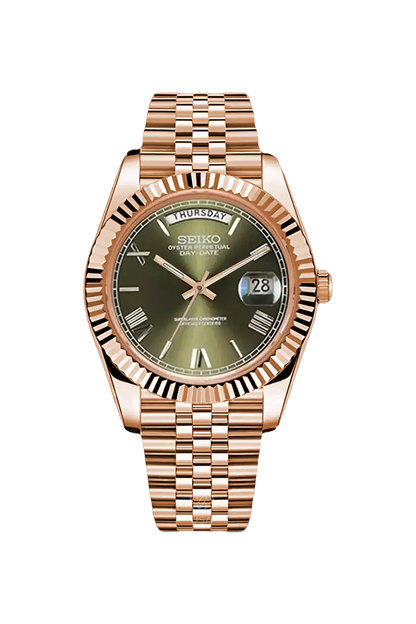 Mod Day-Date Rose Gold Green