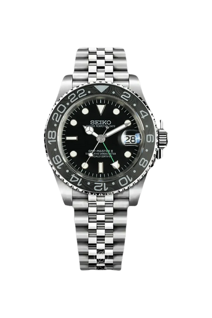 Mod GMT-Master II Bruce Wayne-Carbon Fiber Bezel