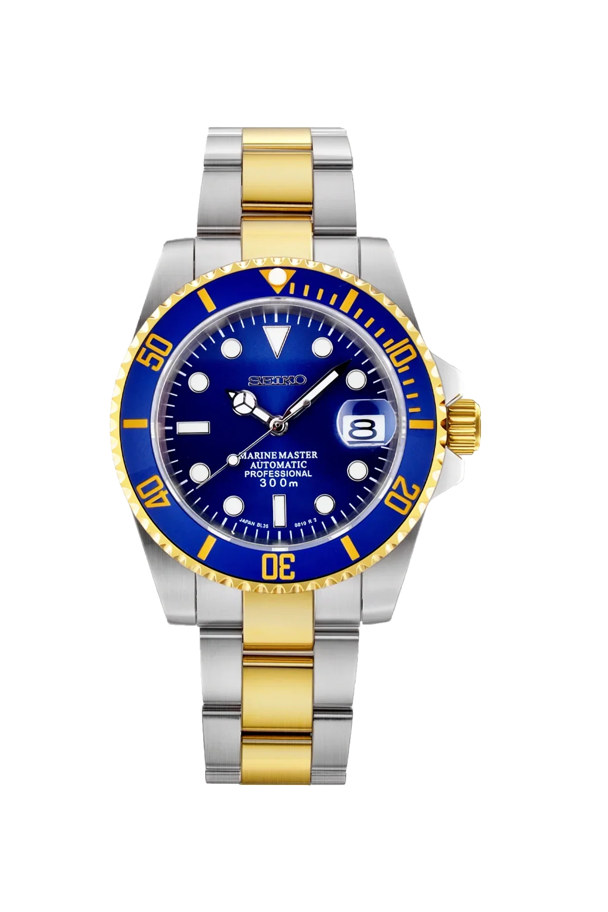 Mod Submariner Two-Tone Gold Blue