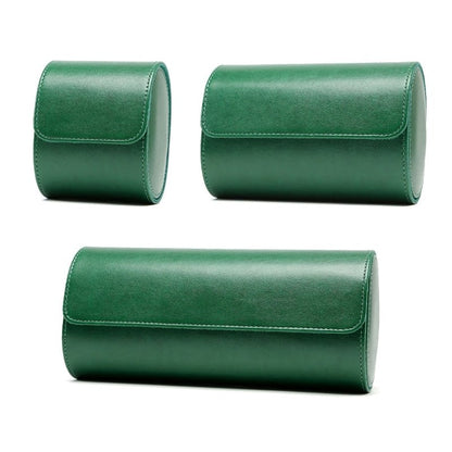 Green Multi-Slot Watch Travel Case