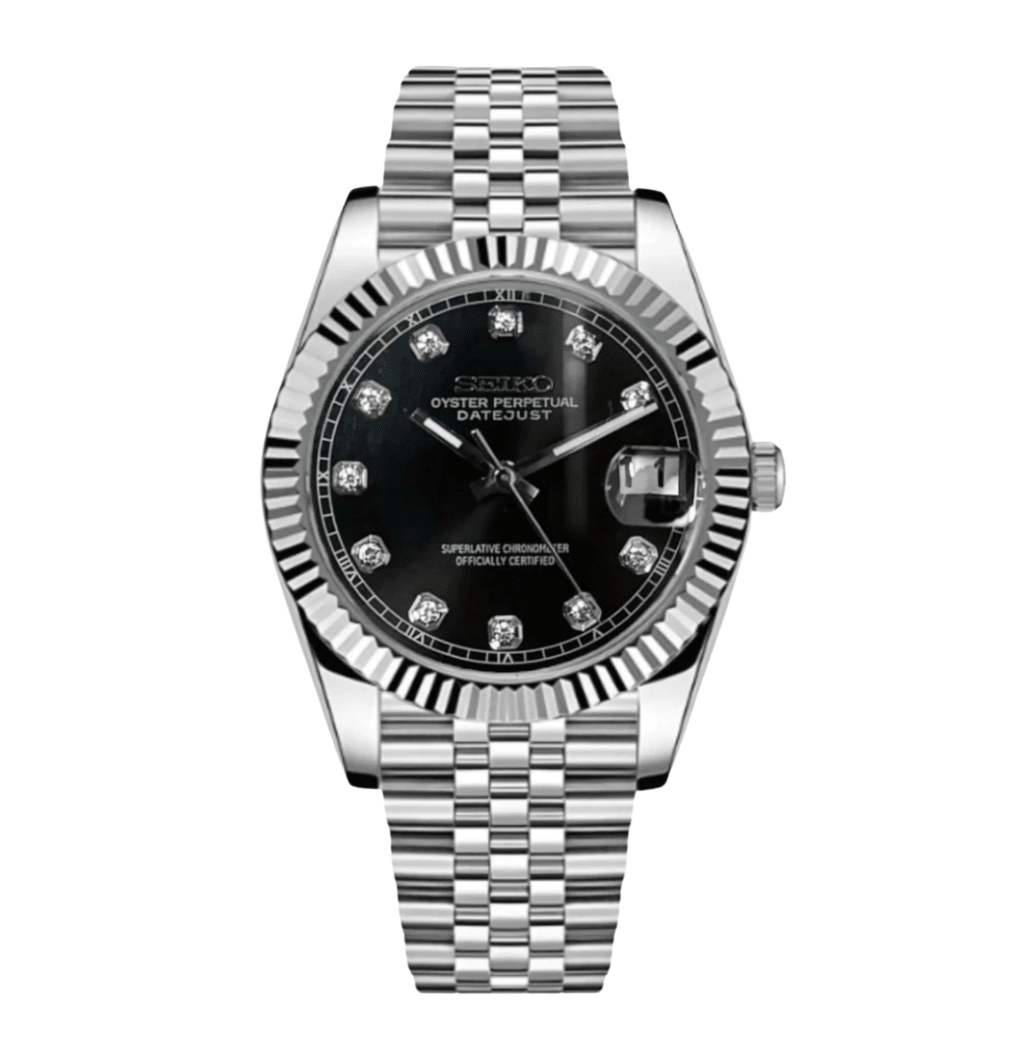 Seiko Mod Datejust Gem Black