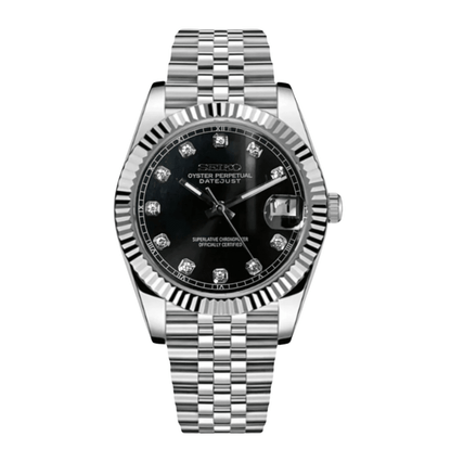 Seiko Mod Datejust Gem Black