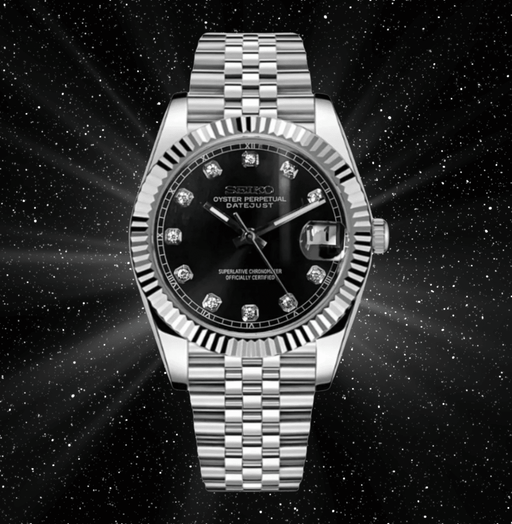 Seiko Mod Datejust Gem Black