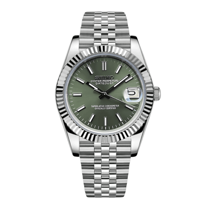 Seiko Mod Datejust Olive