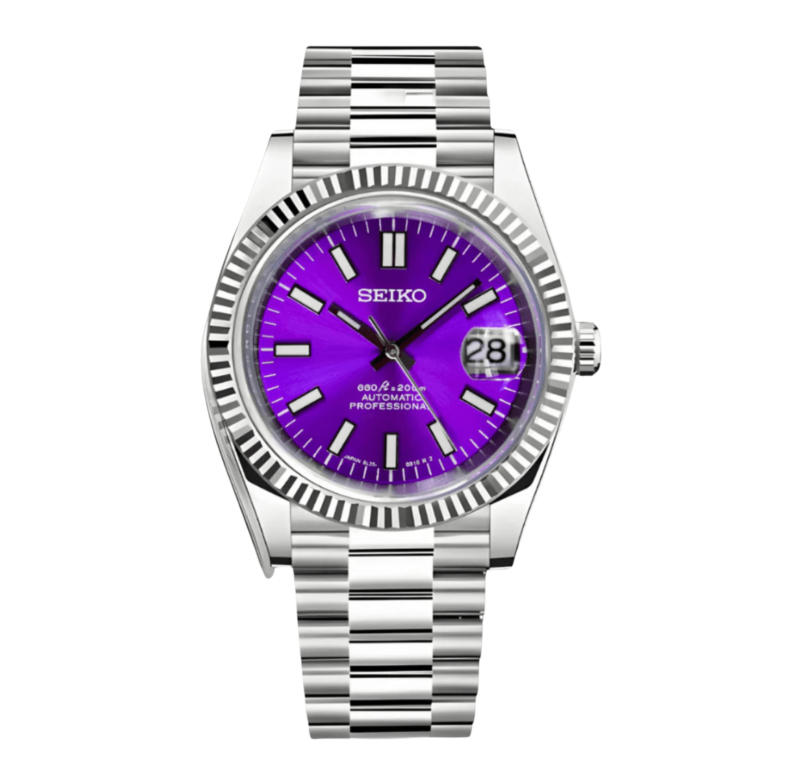 Seiko Mod Datejust Purple