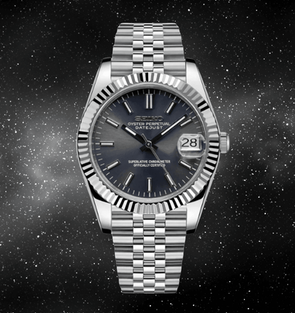 Seiko Mod Datejust "Rhodium"
