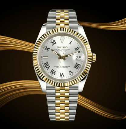 Seiko Mod Datejust Two-Tone Wimbledon