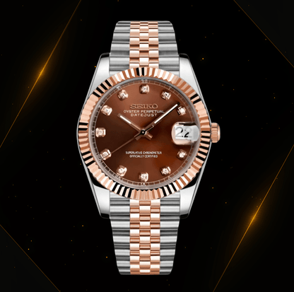 Seiko Mod Datejust Twotone Gem