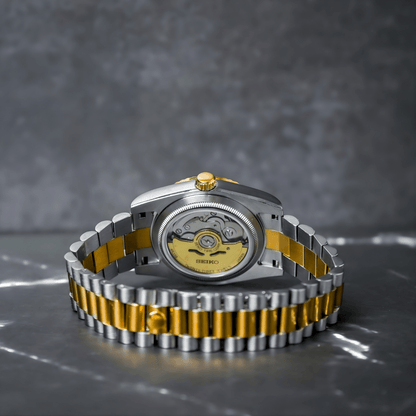 Seiko Mod Datejust Twotone Gold Gem