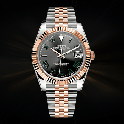 Seiko Mod Datejust Twotone Wimbledon