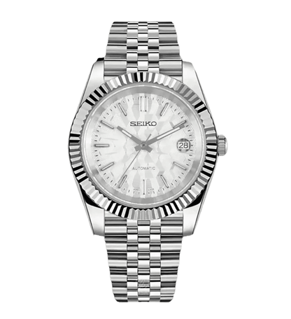 Seiko Mod Datejust White Mosaic